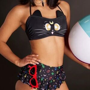 Sailor Moon Luna‎ Swim Set (Bottoms & Top) Hot Topic